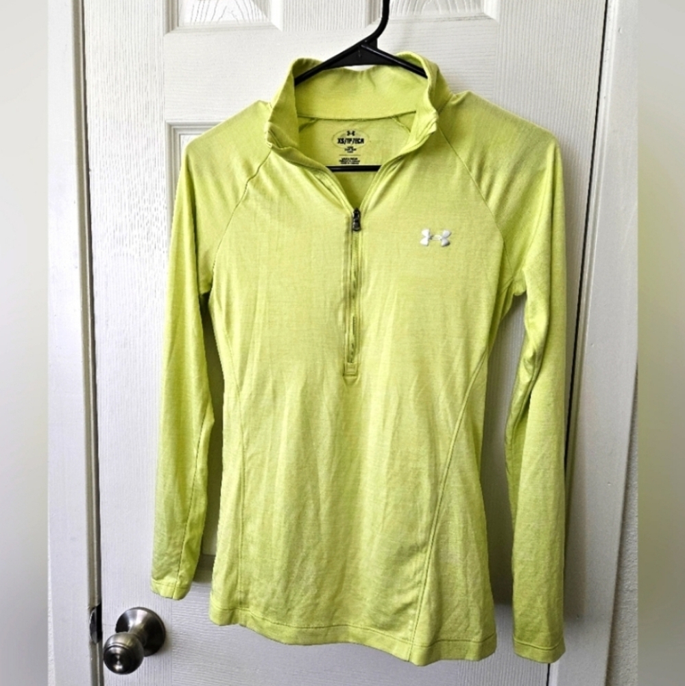 ⭐️Under Armour Lime Green Zip-Up Jacket